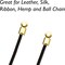 The Beadsmith Connector with Prong – Fold Over End Caps for Rattail, Leather, Suede, Lace, Ribbon, Cord, Ball Chain & Other Stringing for Jewelry Making